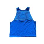 We The Free  Window Crochet Bright Electric Blue Tank Top XS Photo 2