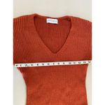 Petal and Pup Rust Orange Ribbed Balloon Sleeves Caledonia Sweater Midi Dress XS Photo 4
