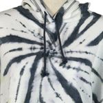 Aeropostale  JRS Medium Cropped Sweatshirt Hoodie Tie-Dye Long Dolman Sleeve Gray Photo 1