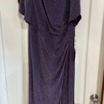 Alex Evenings Purple Sparkly Floor Length Dress Photo 0