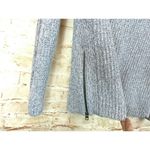 Athleta Sweater Size XS Borealis Cowl Neck Chunky Wool Knit Side Zips Gray Photo 5