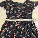 American Eagle  black floral cutout dress XXS Photo 9