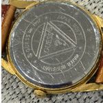 Guess  Vintage Gold Tone Womens Watch Mother of Pearl Triangle Dial Photo 1