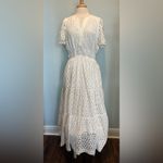 Anthropologie The Somerset Collection Eyelet Edition White Maxi Dress size XL Photo 4