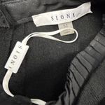 Sioni Women's Black Sheer Pleated Sleeve Mock Neck Blouse Size M Size M Photo 7