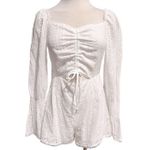 Missguided MISGUIDED EYELET WHITE ROMPER SIZE 6 NWT Photo 1