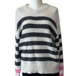 French Connection NWT Jessika Hadlee Jacquard Sweater X-Large, OAT MEL/ DARK Photo 6