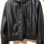 Faux Leather Jacket Black Size L Photo 0