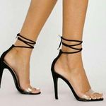 Bella Perspex Strap Vegan Suede Lace Photo 0