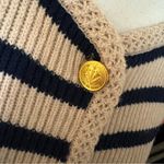 Rag and Bone  Wool Blend Nancy Striped Cardigan Size Medium Tan Photo 4