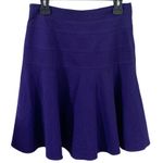 Dennis Merotto purple Ponte knit skater midi skirt made in Canada size 8 Photo 1
