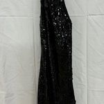 Meshki  Jayne Sequin Sleeveless Halter Bodycon Mini Dress Black Women's Size XS Photo 0