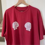 Free People NWT Shell Tee T-Shirt in Red Photo 5