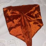 SheIn Orange Tie-back Bandana Top Photo 5