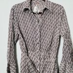 Free People NEW  Rillo Beach Summer Shirtdress Tie Front Extra Small Brown Cream Photo 4