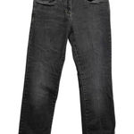 Eileen Fisher Slim Straight Leg Jeans Women Size Petite 6 Faded Black Denim Photo 0