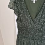 BP Smocked Waist Chiffon Mini Dress Green Sz XS Photo 7