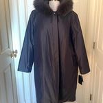 1 Madison  Luxe Long outerwear genuine fox fur hood plus size coat Photo 0