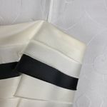 BCBG Maxazria Dress 2 Black Ivory Striped Classic A-Line Minimalist Photo 4