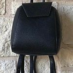 Vegan Leather Mini Backpack Black Photo 0