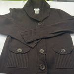 Kate Hill  Chocolate Knit Cardigan Photo 1