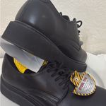 Classic Black Work Safety Steel Toe Ankle Boots Size 8 Photo 3