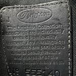 BRIGHTON Bucket Tote Shoulder Bag Purse Black Leather w/Embossed Crocodile Photo 9