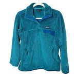 Patagonia  Re-Tool Snap T Fleece Pullover Size Medium Jacket Teal Sweater Women’s Photo 0
