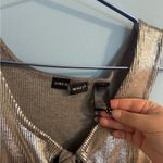 vintage metallic silver tank top blouse size M made in Italy Size M Photo 2
