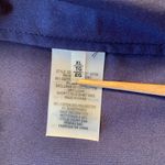 Elie Tahari  blouse, sleeveless, flower embellished collar, Blue, size XL‎ Photo 10