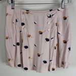Free People  Lovers Lane Floral Button-Accent Pink Mini Skirt Size‎ 4 Photo 1