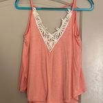 YA Los Angeles V-neck floral trim tank top Photo 0