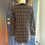 Kasper  women's collarless tweed blazer with a plaid pattern size 6 Photo 5