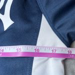 New York Yankees Shirt Womens Large Blue White Sports VNeck Athletic MLB Basebal Photo 9