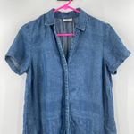 J.Jill Dress Size Small Chambray Denim Button Down Casual Lightweight Patchwork Photo 3