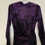 ZARA sparkly velvet dress purple Size Small 0387/201 Photo 8