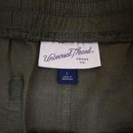 Universal Threads Universal Thread Women's L Green Linen Blend Drawstring Casual Shorts Photo 8