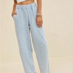 Aerie NWT Sky Blue Cozy Sweatshirt and Sweatpants the set Photo 2