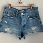 Madewell Relaxed Denim Shorts Distressed Jean Shorts Button Fly 26 Photo 0