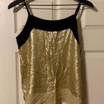 Chelsea28 NWT Nordstrom gold sequin contrast cami, size small Photo 0
