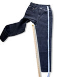 Vintage Levi’s 512 Women’s Slim Taper Jeans Black Charcoal USA Made High Rise Gray Size 27 Photo 7