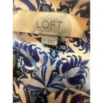 Ann Taylor  LOFT SHORT SLEEVE LIGHTWEIGHT BLUE AND WHITE TOP WOMENS SIZE SMALL Photo 8