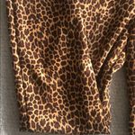 Allison Daley Faux suede leopard print pull on ponte pants Photo 4