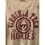 Virginia Tech Hokies Women's Juniors Thermal Waffle Knit Shirt Size M Beige Size M Photo 3