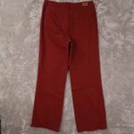 Judy Blue Wide Leg Jeans Women's Size 15/32 Burgundy Red Front Seam High Rise Photo 4