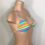 Trina Turk multi stripe triangle bikini top. size 6 NWT Photo 3