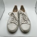 Ecco  Women Soft 7 White Leather Comfort Lace Up Casual Sneakers Shoes Size 8-8.5 Photo 1