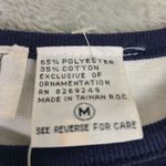 Bonnie & Bill By Holly Sweater Womens Size Medium Blouse Retro VTG NWT Black Photo 5