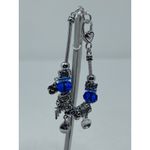 Teacher Charm Bracelet Blue Apple #1‎ Teacher Book ABC Heart Spacers 8" Long Photo 5