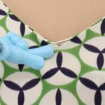 Vintage 70s Mary Martin Florida Geometric Maxi Dress Womens Mod Op Art Size 14 Green Photo 5